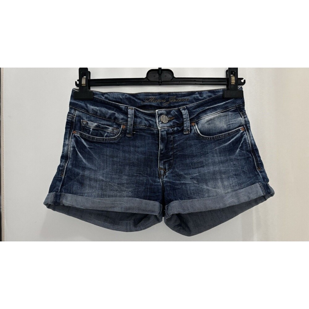 MAVI Dark Denim Jeans Shorts Rolled cuff Low Rise SZ 24